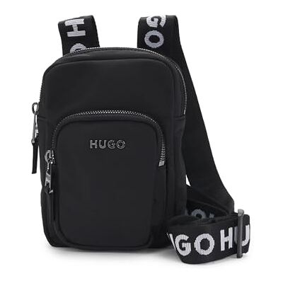 HUGO Herren Tayron Phone Pouch Kleine Reporter-Tasche mit Logo-Schriftzug Schwarz Stck HUGO Herren Tayron Phone Pouch Kleine Reporter-Tasche mit Logo-Schriftzug Schwarz Stck