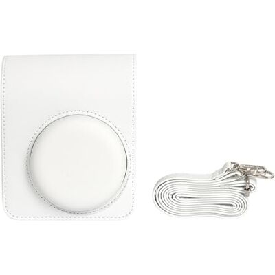 Introti Kamera-Schutzhülle, passend für Fujifilm Mini 13 Sofortbildkameras, Crossbody-Tasche mit verstellbarem Gurt, kratzfest, weiß, Stoßfest Introti Kamera-Schutzhülle, passend für Fujifilm Mini 13 Sofortbildkameras, Crossbody-Tasche mit verstellbarem Gurt, kratzfest, weiß, Stoßfest