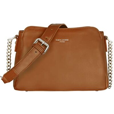 David Jones Damen Kleine Umhängetasche Elegante Crossbody Bag PU Leder Schultertasche Kette Handtasche 3 Fächer Frau Stilvolle Schicke Modische Abendtasche Clutch Alltag Arbeit Reise David Jones Damen Kleine Umhängetasche Elegante Crossbody Bag PU Leder Schultertasche Kette Handtasche 3 Fächer Frau Stilvolle Schicke Modische Abendtasche Clutch Alltag Arbeit Reise