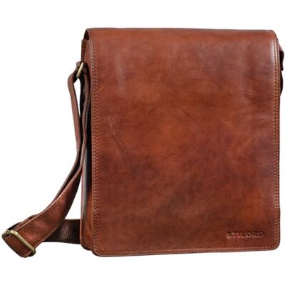 STILORD Lars Vintage Umhängetasche Leder Herren Hochformat für 13,3 Zoll Tablet MacBooks und iPad Schultertasche Herrentasche Messenger Bag Echtleder Farbe:maraska braun STILORD Lars Vintage Umhängetasche Leder Herren Hochformat für 13,3 Zoll Tablet MacBooks und iPad Schultertasche Herrentasche Messenger Bag Echtleder Farbe:maraska braun