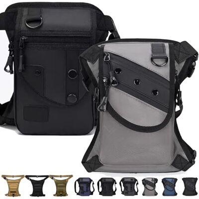 LLELEMAMO Taktische 3-in-1 Beintasche: Wetterfest & Extrem Robust, Drop Leg Waist Pack für Wandern Camping, Motorrad-Hüfttasche für Damen Herren, Outdoor Gürteltasche zum Radfahren Reisen & Arbeit (2Pcs-M) LLELEMAMO Taktische 3-in-1 Beintasche: Wetterfest & Extrem Robust, Drop Leg Waist Pack für Wandern Camping, Motorrad-Hüfttasche für Damen Herren, Outdoor Gürteltasche zum Radfahren Reisen & Arbeit (2Pcs-M)