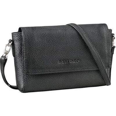 STILORD Sylvie Handtasche Damen Umhängetasche Leder Kleine Vintage Frauen Umhängetasche Schultertasche Crossbody Tasche für Abend Party aus echtem Leder Farbe:schwarz STILORD Sylvie Handtasche Damen Umhängetasche Leder Kleine Vintage Frauen Umhängetasche Schultertasche Crossbody Tasche für Abend Party aus echtem Leder Farbe:schwarz