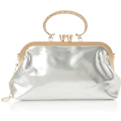 FELIPA Women's Damen Handtasche Clutch, Silber FELIPA Women's Damen Handtasche Clutch, Silber