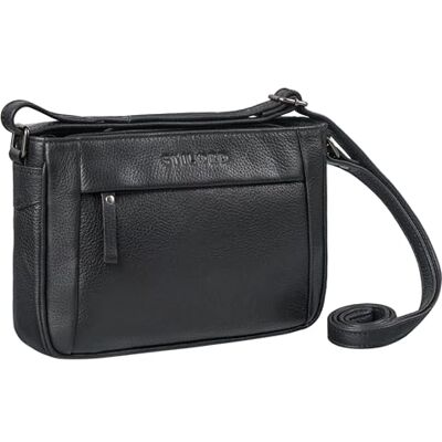 STILORD Honey Vintage Handtasche Damen Klein Leder Umhängetasche Echtleder Ausgehtasche Retro Schultertasche Freizeittasche Frauen Crossbody Bag Vintage Ledertasche Farbe:Obsidian schwarz STILORD Honey Vintage Handtasche Damen Klein Leder Umhängetasche Echtleder Ausgehtasche Retro Schultertasche Freizeittasche Frauen Crossbody Bag Vintage Ledertasche Farbe:Obsidian schwarz
