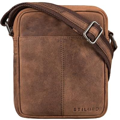 STILORD "Jude Herren Umhängetasche Klein Leder Vintage Tasche Messenger Bag Herrentasche zum Umhängen Crossbody Bag Echtleder Schultertasche Männer Farbe:schwarz STILORD "Jude Herren Umhängetasche Klein Leder Vintage Tasche Messenger Bag Herrentasche zum Umhängen Crossbody Bag Echtleder Schultertasche Männer Farbe:schwarz