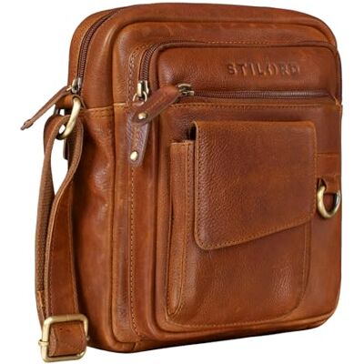 STILORD Ryan Crossbody Tasche Herren Leder Kleine Herrentasche zum Umhängen Vintage Ledertasche 9,7 Zoll iPad Tasche Messenger Bag Umhängetasche Echtleder Farbe:Texas braun STILORD Ryan Crossbody Tasche Herren Leder Kleine Herrentasche zum Umhängen Vintage Ledertasche 9,7 Zoll iPad Tasche Messenger Bag Umhängetasche Echtleder Farbe:Texas braun