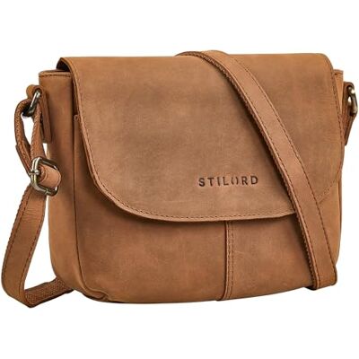 STILORD Elowen Stylishe Kleine Umhängetasche Damen Leder Handtasche Braun Klein Echtleder Damentasche Vintage Ledertasche Crossbody Bag Schultertasche STILORD Elowen Stylishe Kleine Umhängetasche Damen Leder Handtasche Braun Klein Echtleder Damentasche Vintage Ledertasche Crossbody Bag Schultertasche