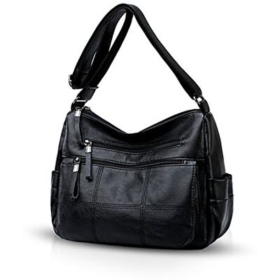 NICOLE & DORIS Damen Handtasche Schultertasche Messenger Bag PU Leder Große Kapazität Tote Bag NICOLE & DORIS Damen Handtasche Schultertasche Messenger Bag PU Leder Große Kapazität Tote Bag