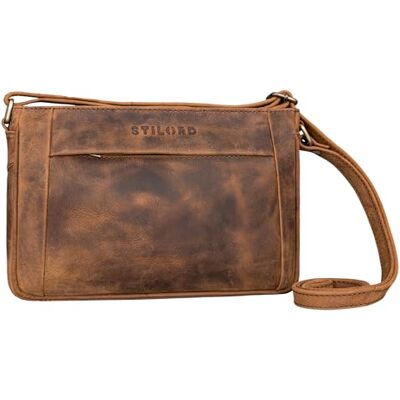 STILORD Honey Vintage Handtasche Damen Klein Leder Umhängetasche Echtleder Ausgehtasche Retro Schultertasche Freizeittasche Frauen Crossbody Bag Vintage Ledertasche Farbe:Sepia braun STILORD Honey Vintage Handtasche Damen Klein Leder Umhängetasche Echtleder Ausgehtasche Retro Schultertasche Freizeittasche Frauen Crossbody Bag Vintage Ledertasche Farbe:Sepia braun