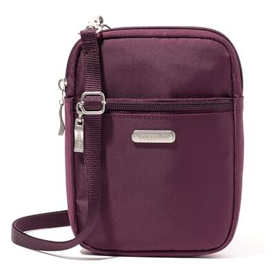Baggallini Damen Essential Mini Crossbody Bag, mulberry Baggallini Damen Essential Mini Crossbody Bag, mulberry
