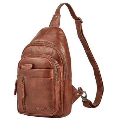 STILORD "Montego 2-in-1 Sling Bag Herren Leder Brusttasche Schultertasche Große Ledertasche Crossover Chest Bag Echtleder Umhängetasche Herrentasche zum Umhängen Farbe:schwarz STILORD "Montego 2-in-1 Sling Bag Herren Leder Brusttasche Schultertasche Große Ledertasche Crossover Chest Bag Echtleder Umhängetasche Herrentasche zum Umhängen Farbe:schwarz