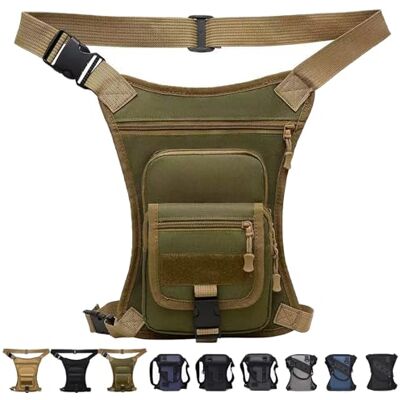 LLELEMAMO Taktische 3-in-1 Beintasche: Wetterfest & Extrem Robust, Drop Leg Waist Pack für Wandern Camping, Motorrad-Hüfttasche für Damen Herren, Outdoor Gürteltasche zum Radfahren Reisen & Arbeit (1Pc-G) LLELEMAMO Taktische 3-in-1 Beintasche: Wetterfest & Extrem Robust, Drop Leg Waist Pack für Wandern Camping, Motorrad-Hüfttasche für Damen Herren, Outdoor Gürteltasche zum Radfahren Reisen & Arbeit (1Pc-G)