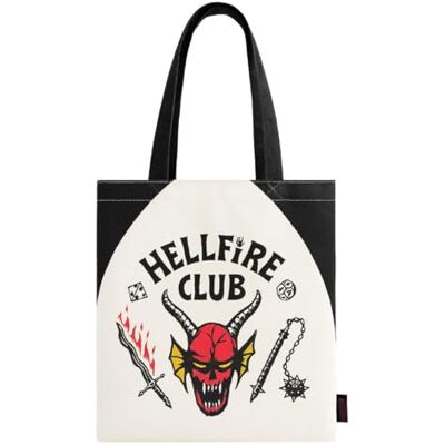 CERDÁ LIFE'S LITTLE MOMENTS Wiederverwendbare Tasche von Stranger Things mit offiziellem Druck, großer Shopper für Supermarkt, Schule oder Reisen CERDÁ LIFE'S LITTLE MOMENTS Wiederverwendbare Tasche von Stranger Things mit offiziellem Druck, großer Shopper für Supermarkt, Schule oder Reisen