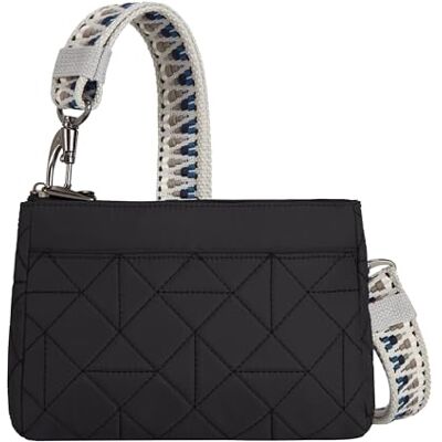 Travelon Unisex Boho Anti-Diebstahl Clutch Crossbody, Schwarz Travelon Unisex Boho Anti-Diebstahl Clutch Crossbody, Schwarz