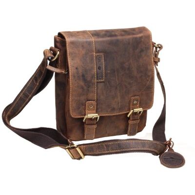 Greenburry Vintage Überschlagtasche Leder Handtasche braun 22x25x8cm Greenburry Vintage Überschlagtasche Leder Handtasche braun 22x25x8cm
