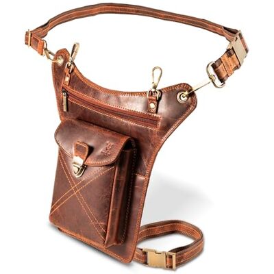 MATADOR Outdoor Tasche Echt Leder Bauchtasche Herren Damen Groß Beintasche Motorrad Tasche mit Beingurt Brusttasche Hüfttasche Herrentasche Leder Oberschenkeltasche Beinholster Vintage Braun MATADOR Outdoor Tasche Echt Leder Bauchtasche Herren Damen Groß Beintasche Motorrad Tasche mit Beingurt Brusttasche Hüfttasche Herrentasche Leder Oberschenkeltasche Beinholster Vintage Braun