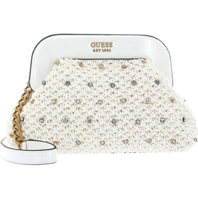 Guess HWEA8490150 SICILIA SMALL FRAME CLUTCH Women WHI Size One Size Guess HWEA8490150 SICILIA SMALL FRAME CLUTCH Women WHI Size One Size