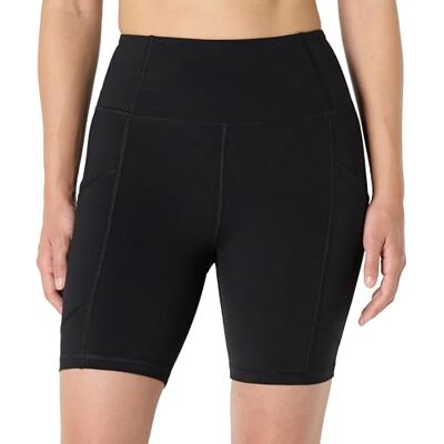 Amazon Damen Active Total Train Bikershorts Mit Hoher Taille 18cm Für Gym-Workout Und Radfahren Mit Taschen, Schwarz, XS Amazon Damen Active Total Train Bikershorts Mit Hoher Taille 18cm Für Gym-Workout Und Radfahren Mit Taschen, Schwarz, XS