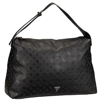 Guess Reisetasche Schultertasche Wilder Oversized Hobo Bag Black schwarz Guess Reisetasche Schultertasche Wilder Oversized Hobo Bag Black schwarz