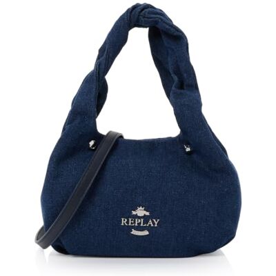 Replay Damen Handtasche klein, Blau (Indigo Overdyed Indigo), Einheitsgröße Replay Damen Handtasche klein, Blau (Indigo Overdyed Indigo), Einheitsgröße