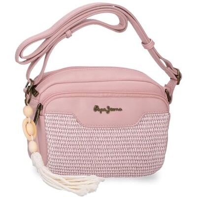 Pepe Jeans Clara Schultertasche Rosa 21x15x6 cm Polyester y PU von Joumma Bags Pepe Jeans Clara Schultertasche Rosa 21x15x6 cm Polyester y PU von Joumma Bags