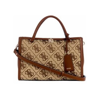 Guess Schultertasche Handtasche Audrey Logo Girlfriend Satchel Latte Logo braun Guess Schultertasche Handtasche Audrey Logo Girlfriend Satchel Latte Logo braun