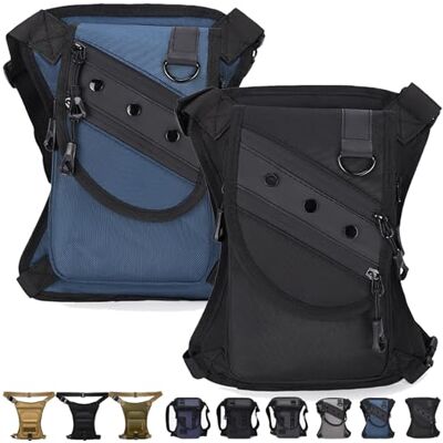 LLELEMAMO Taktische 3-in-1 Beintasche: Wetterfest & Extrem Robust, Drop Leg Waist Pack für Wandern Camping, Motorrad-Hüfttasche für Damen Herren, Outdoor Gürteltasche zum Radfahren Reisen & Arbeit (2Pcs-C) LLELEMAMO Taktische 3-in-1 Beintasche: Wetterfest & Extrem Robust, Drop Leg Waist Pack für Wandern Camping, Motorrad-Hüfttasche für Damen Herren, Outdoor Gürteltasche zum Radfahren Reisen & Arbeit (2Pcs-C)