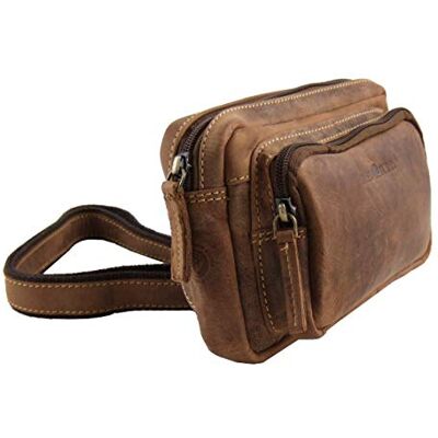 Greenburry Vintage Gürteltasche aus Leder, 20 cm, Braun, Einheitsgröße, Braun Greenburry Vintage Gürteltasche aus Leder, 20 cm, Braun, Einheitsgröße, Braun