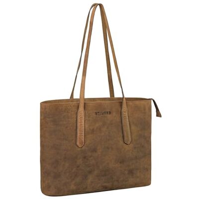 STILORD Harmony Vintage Handtasche Damen Mittelgroß Leder Shopper Schultertasche Laptoptasche 13,3 Zoll Arbeitstasche Damen-Umhängetaschen Tote Bag Echtleder Farbe:Torino braun STILORD Harmony Vintage Handtasche Damen Mittelgroß Leder Shopper Schultertasche Laptoptasche 13,3 Zoll Arbeitstasche Damen-Umhängetaschen Tote Bag Echtleder Farbe:Torino braun