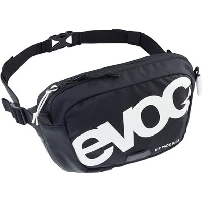 EVOC HIP Pack Kids Hüfttasche für Kinder, Gürteltasche (stylische Bauchtasche für Junge Biker:innen, Handyfach, reflektierender Print), Schwarz EVOC HIP Pack Kids Hüfttasche für Kinder, Gürteltasche (stylische Bauchtasche für Junge Biker:innen, Handyfach, reflektierender Print), Schwarz