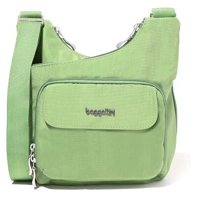 Baggallini Damen Criss Cross Crossbody Crossbodyshoulder Bag for Women-Lightweight Water-Resistant Travel Purse Umhängetasche, Moos Baggallini Damen Criss Cross Crossbody Crossbodyshoulder Bag for Women-Lightweight Water-Resistant Travel Purse Umhängetasche, Moos