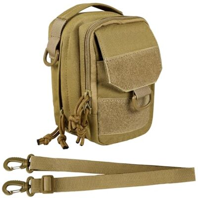 DONGKER Molle Umhängetasche, Große Kapazität Taktische Schultertasche mit Abnehmbar Schultergurt und Innentasche, Militär Sling Crossbody Bag Bauchtasche für Sport Outdoor Wandern Camping, 12,5x11x18 cm DONGKER Molle Umhängetasche, Große Kapazität Taktische Schultertasche mit Abnehmbar Schultergurt und Innentasche, Militär Sling Crossbody Bag Bauchtasche für Sport Outdoor Wandern Camping, 12,5x11x18 cm
