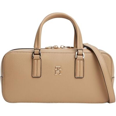 Tommy Hilfiger Damen Handtasche Daily Crossover mit Tragegriffen, Beige (Safari Canvas), Einheitsgröße Tommy Hilfiger Damen Handtasche Daily Crossover mit Tragegriffen, Beige (Safari Canvas), Einheitsgröße