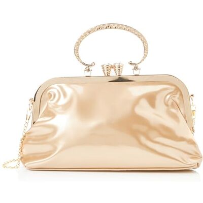 FELIPA Women's Damen Handtasche Clutch, Gold FELIPA Women's Damen Handtasche Clutch, Gold