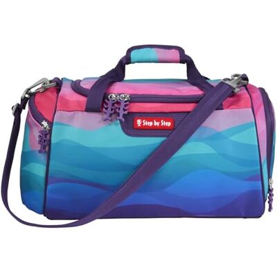 Step by Step Sporttasche „Dolphin Lana“, blau-rosa, mit Nasswäschefach, Abnehmbarer Tragegurt, Verstellbarer Schultergurt, für Mädchen 1. Klasse, 13L Step by Step Sporttasche „Dolphin Lana“, blau-rosa, mit Nasswäschefach, Abnehmbarer Tragegurt, Verstellbarer Schultergurt, für Mädchen 1. Klasse, 13L
