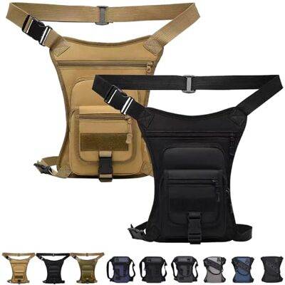 LLELEMAMO Taktische 3-in-1 Beintasche: Wetterfest & Extrem Robust, Drop Leg Waist Pack für Wandern Camping, Motorrad-Hüfttasche für Damen Herren, Outdoor Gürteltasche zum Radfahren Reisen & Arbeit (2Pcs-B) LLELEMAMO Taktische 3-in-1 Beintasche: Wetterfest & Extrem Robust, Drop Leg Waist Pack für Wandern Camping, Motorrad-Hüfttasche für Damen Herren, Outdoor Gürteltasche zum Radfahren Reisen & Arbeit (2Pcs-B)