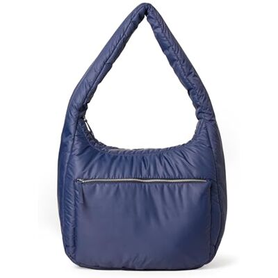 Amazon x Sofia Grainge Damen Gesteppte Daunen-Tragetasche mit Reißverschluss, Marineblau, Einheitsgröße Amazon x Sofia Grainge Damen Gesteppte Daunen-Tragetasche mit Reißverschluss, Marineblau, Einheitsgröße
