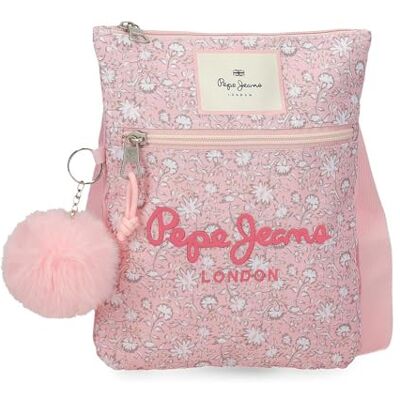 Pepe Jeans MIA Schultertasche Plana Rosa Claro 20x24x1 cm Polyester von Joumma Bags Pepe Jeans MIA Schultertasche Plana Rosa Claro 20x24x1 cm Polyester von Joumma Bags