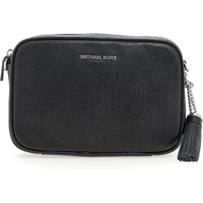 Michael Kors Damen Umhängetasche Jet Set Medium mit Logo, Black, 21 x 14 x 5.7 cm Michael Kors Damen Umhängetasche Jet Set Medium mit Logo, Black, 21 x 14 x 5.7 cm