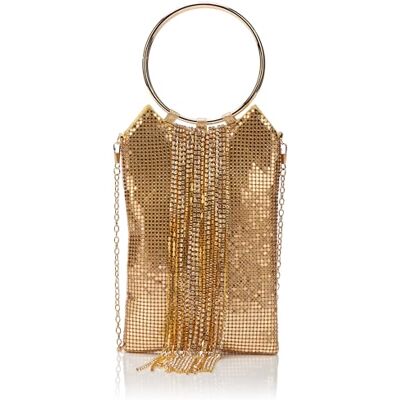 FELIPA Women's Damen Handtasche Clutch, Gold FELIPA Women's Damen Handtasche Clutch, Gold