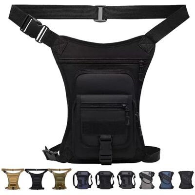 LLELEMAMO Taktische 3-in-1 Beintasche: Wetterfest & Extrem Robust, Drop Leg Waist Pack für Wandern Camping, Motorrad-Hüfttasche für Damen Herren, Outdoor Gürteltasche zum Radfahren Reisen & Arbeit (1Pc-I) LLELEMAMO Taktische 3-in-1 Beintasche: Wetterfest & Extrem Robust, Drop Leg Waist Pack für Wandern Camping, Motorrad-Hüfttasche für Damen Herren, Outdoor Gürteltasche zum Radfahren Reisen & Arbeit (1Pc-I)