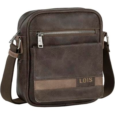 Lois Men's Leather Crossbody Messenger Bag Stylish Herrentasche Umhängen Leder Shoulder Bag Vintage Lederhandtasche Herren Casual Travel, Braun Lois Men's Leather Crossbody Messenger Bag Stylish Herrentasche Umhängen Leder Shoulder Bag Vintage Lederhandtasche Herren Casual Travel, Braun