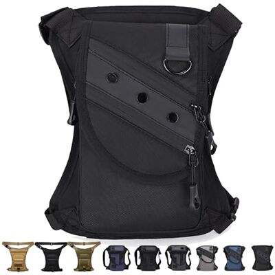 LLELEMAMO Taktische 3-in-1 Beintasche: Wetterfest & Extrem Robust, Drop Leg Waist Pack für Wandern Camping, Motorrad-Hüfttasche für Damen Herren, Outdoor Gürteltasche zum Radfahren Reisen & Arbeit (1Pc-E) LLELEMAMO Taktische 3-in-1 Beintasche: Wetterfest & Extrem Robust, Drop Leg Waist Pack für Wandern Camping, Motorrad-Hüfttasche für Damen Herren, Outdoor Gürteltasche zum Radfahren Reisen & Arbeit (1Pc-E)