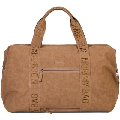 Childhome , Mommy Bag, Wickeltasche, Mutterschaft, Reisetasche, großes Fassungsvermögen 58L, Wickelunterlage, Isolierte Tasche, Durchgang für Koffer, Material Wildlederimitat, Haselnussbraun Childhome , Mommy Bag, Wickeltasche, Mutterschaft, Reisetasche, großes Fassungsvermögen 58L, Wickelunterlage, Isolierte Tasche, Durchgang für Koffer, Material Wildlederimitat, Haselnussbraun
