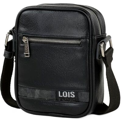 Lois Umhängetasche Herren Klein mit verstellbarem riemen Herren Umhängetasche Klein hergestellt aus hochwertigen Materialien Dauerhaft Kleine Umhängetasche Herren Herrentasche Zum Umh, Schwarz Lois Umhängetasche Herren Klein mit verstellbarem riemen Herren Umhängetasche Klein hergestellt aus hochwertigen Materialien Dauerhaft Kleine Umhängetasche Herren Herrentasche Zum Umh, Schwarz
