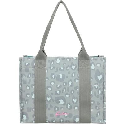 Fritzi aus Preussen Fritzi Tote Shopper Leo Jungle Canvas Damen Shopper Handtasche Festival City vegan Leoprint Reißverschluss 29,5 x 40 x 14 cm, Grün Fritzi aus Preussen Fritzi Tote Shopper Leo Jungle Canvas Damen Shopper Handtasche Festival City vegan Leoprint Reißverschluss 29,5 x 40 x 14 cm, Grün