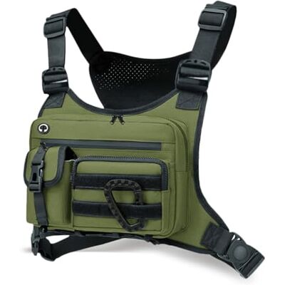 FANDARE Taktische Brusttasche EDC Laufweste Tasche Unterarm Schultertasche Schulterholster Umhängetasche Unterarm Holster Crossbody Tasche für Herren Damen Wandern Camping Reisen FANDARE Taktische Brusttasche EDC Laufweste Tasche Unterarm Schultertasche Schulterholster Umhängetasche Unterarm Holster Crossbody Tasche für Herren Damen Wandern Camping Reisen
