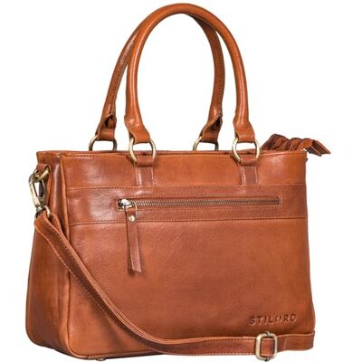 STILORD "Frauke Organisierte Leder Handtasche Damen Umhängetasche Vintage Schultertasche Shopper Messenger Tasche Ledertasche Bürotasche Henkeltasche Echtleder Farbe:schwarz STILORD "Frauke Organisierte Leder Handtasche Damen Umhängetasche Vintage Schultertasche Shopper Messenger Tasche Ledertasche Bürotasche Henkeltasche Echtleder Farbe:schwarz