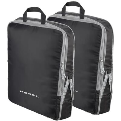 Pearl Koffertaschen: 2er-Set Kompressions-Packtaschen für Handgepäck, Größe XL, 45x37x8 cm (Packtaschen Koffer Kompression, Kofferorganizer, Umhängetasche) Pearl Koffertaschen: 2er-Set Kompressions-Packtaschen für Handgepäck, Größe XL, 45x37x8 cm (Packtaschen Koffer Kompression, Kofferorganizer, Umhängetasche)