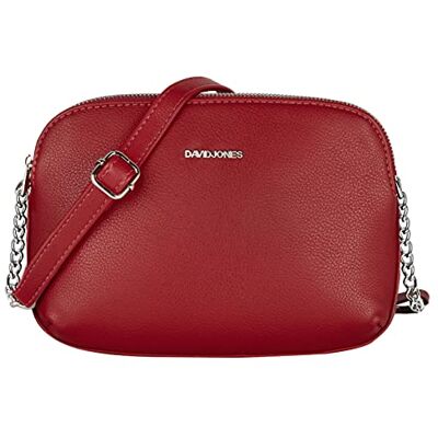 David Jones Damen Kleine Umhängetasche Crossbody Bag PU Leder Tasche 3 Fächer mit Reißverschluss Frau Elegante Schultertasche Klassische Handtasche Modisch Alltag Arbeit Reise David Jones Damen Kleine Umhängetasche Crossbody Bag PU Leder Tasche 3 Fächer mit Reißverschluss Frau Elegante Schultertasche Klassische Handtasche Modisch Alltag Arbeit Reise